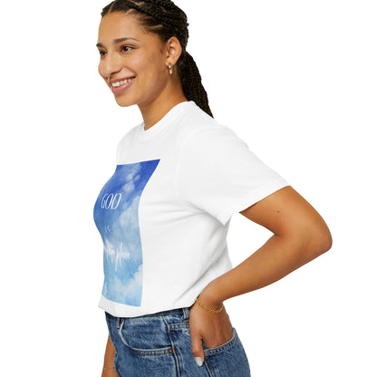 God is My Safe Place Unisex Garment-Dyed T-Shirt