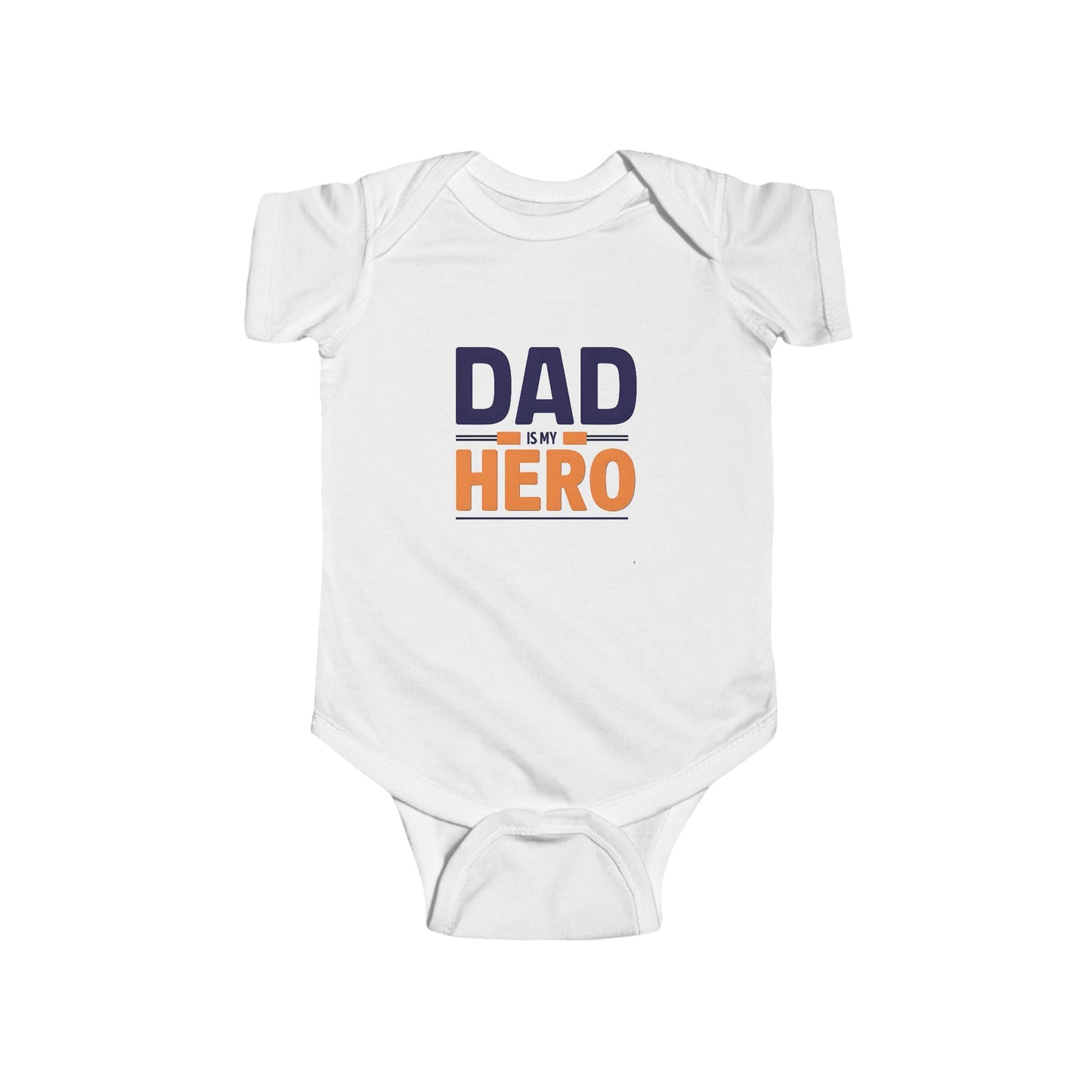 Cute Infant Bodysuit - "Dad is My Hero" Baby Onesie, Baby Shower Gift, Newborn Outfit, Father's Day Theme, Infant Apparel