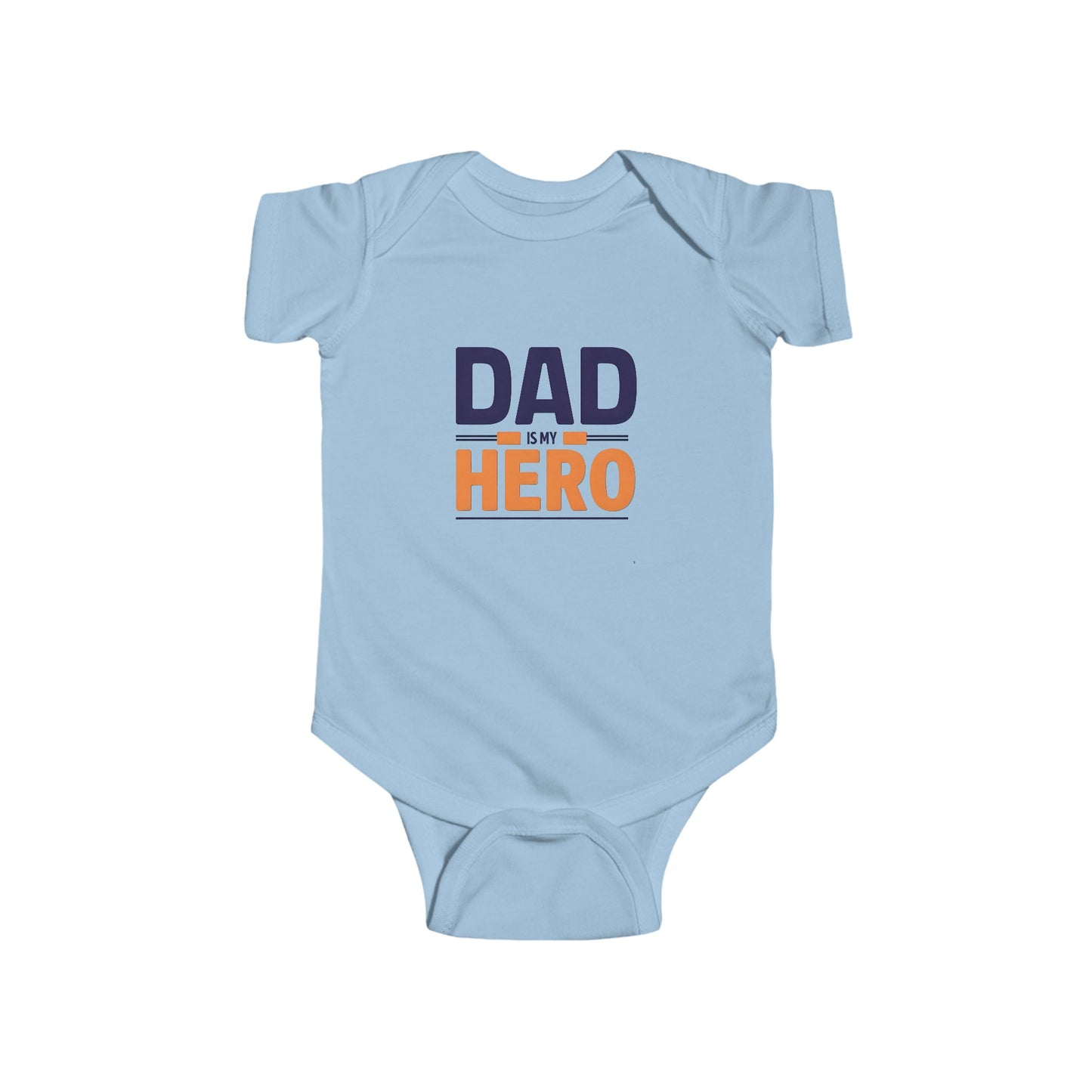 Cute Infant Bodysuit - "Dad is My Hero" Baby Onesie, Baby Shower Gift, Newborn Outfit, Father's Day Theme, Infant Apparel
