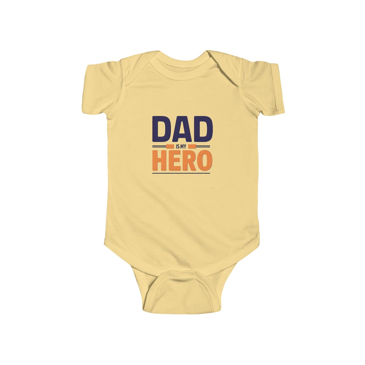 Cute Infant Bodysuit - "Dad is My Hero" Baby Onesie, Baby Shower Gift, Newborn Outfit, Father's Day Theme, Infant Apparel