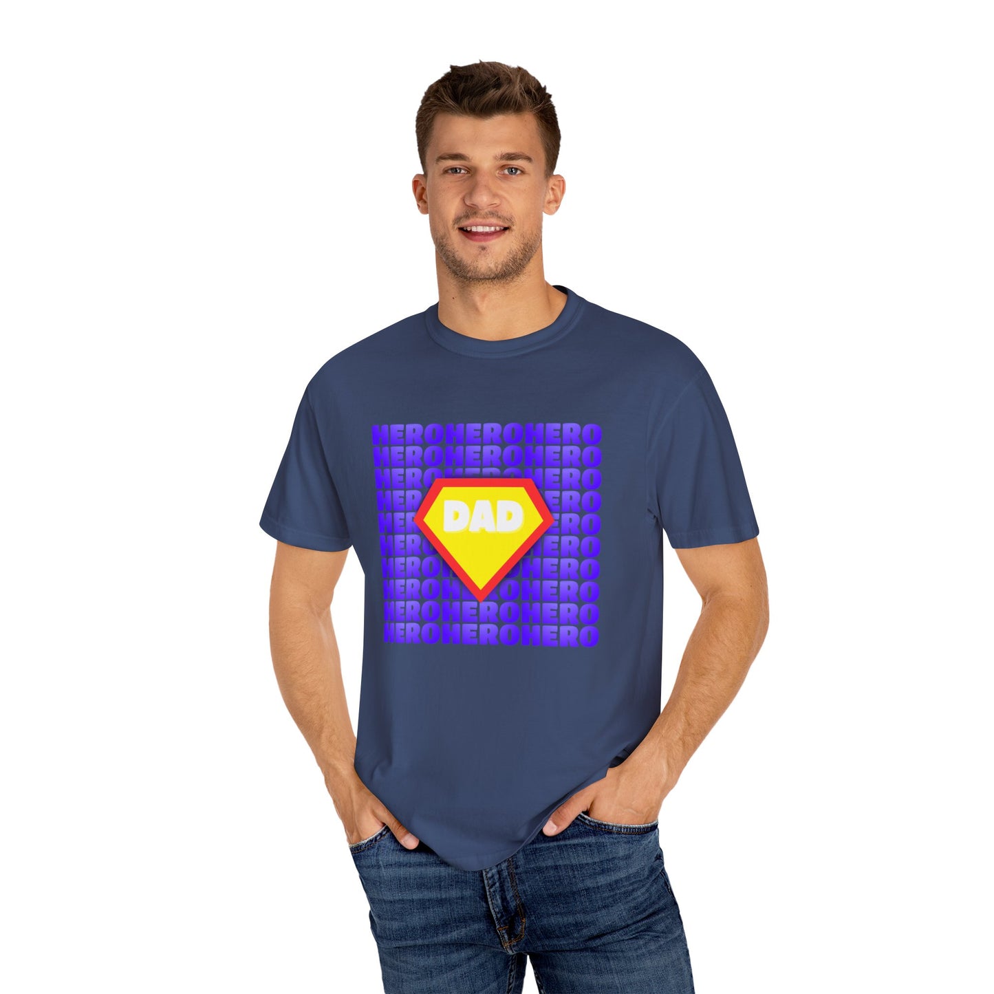 Hero Dad Unisex T-Shirt - Gift for Father's Day, Super Dad Shirt, Personalized Apparel, Casual Wear, Dad's Birthday Gift