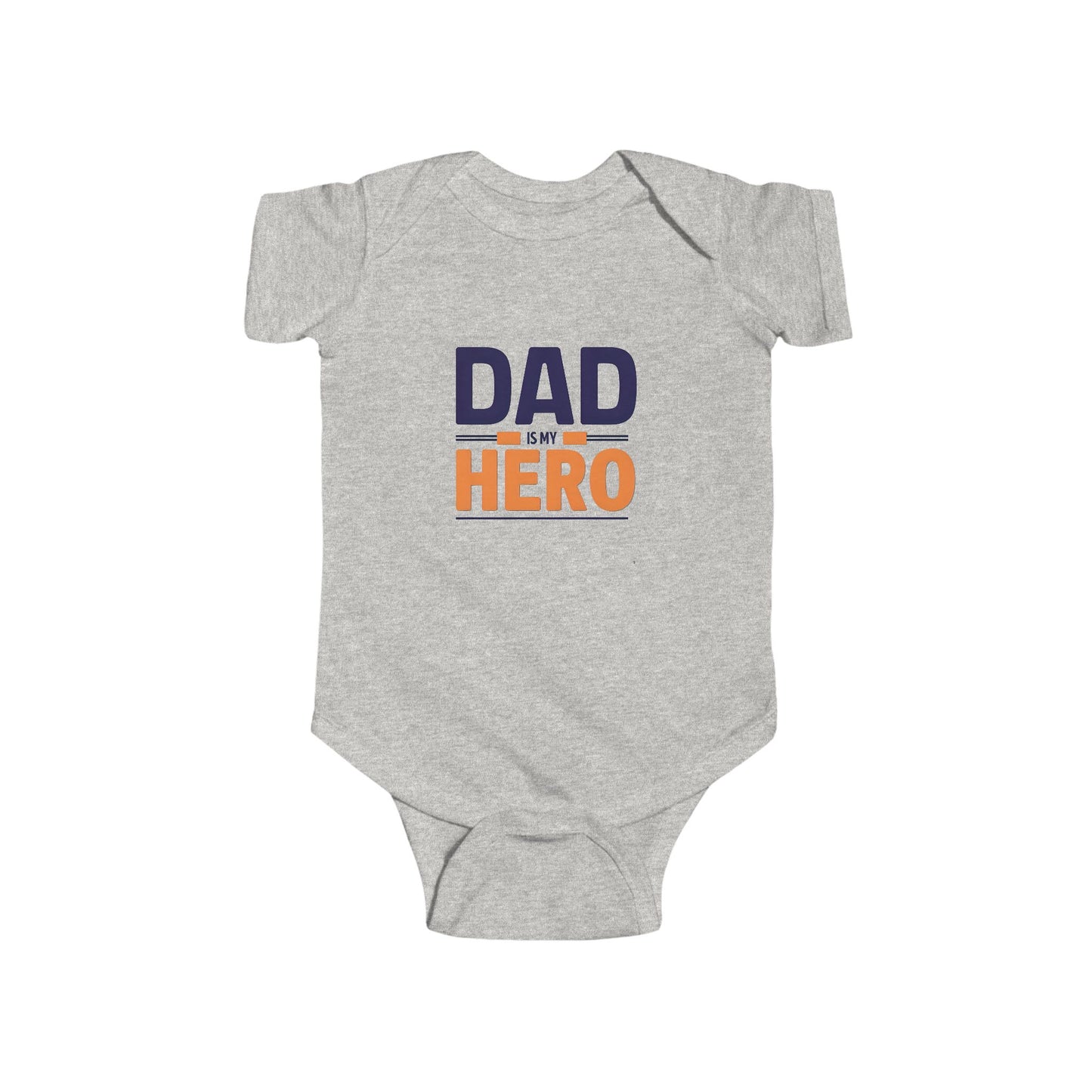 Cute Infant Bodysuit - "Dad is My Hero" Baby Onesie, Baby Shower Gift, Newborn Outfit, Father's Day Theme, Infant Apparel