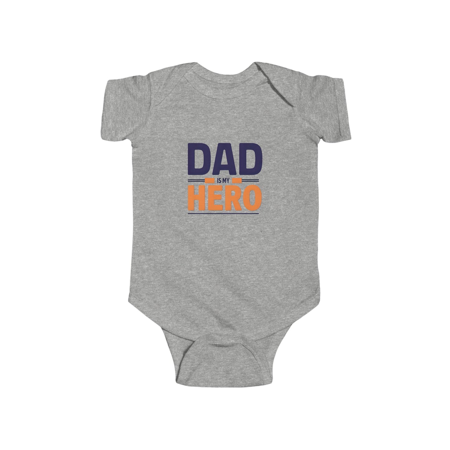 Cute Infant Bodysuit - "Dad is My Hero" Baby Onesie, Baby Shower Gift, Newborn Outfit, Father's Day Theme, Infant Apparel
