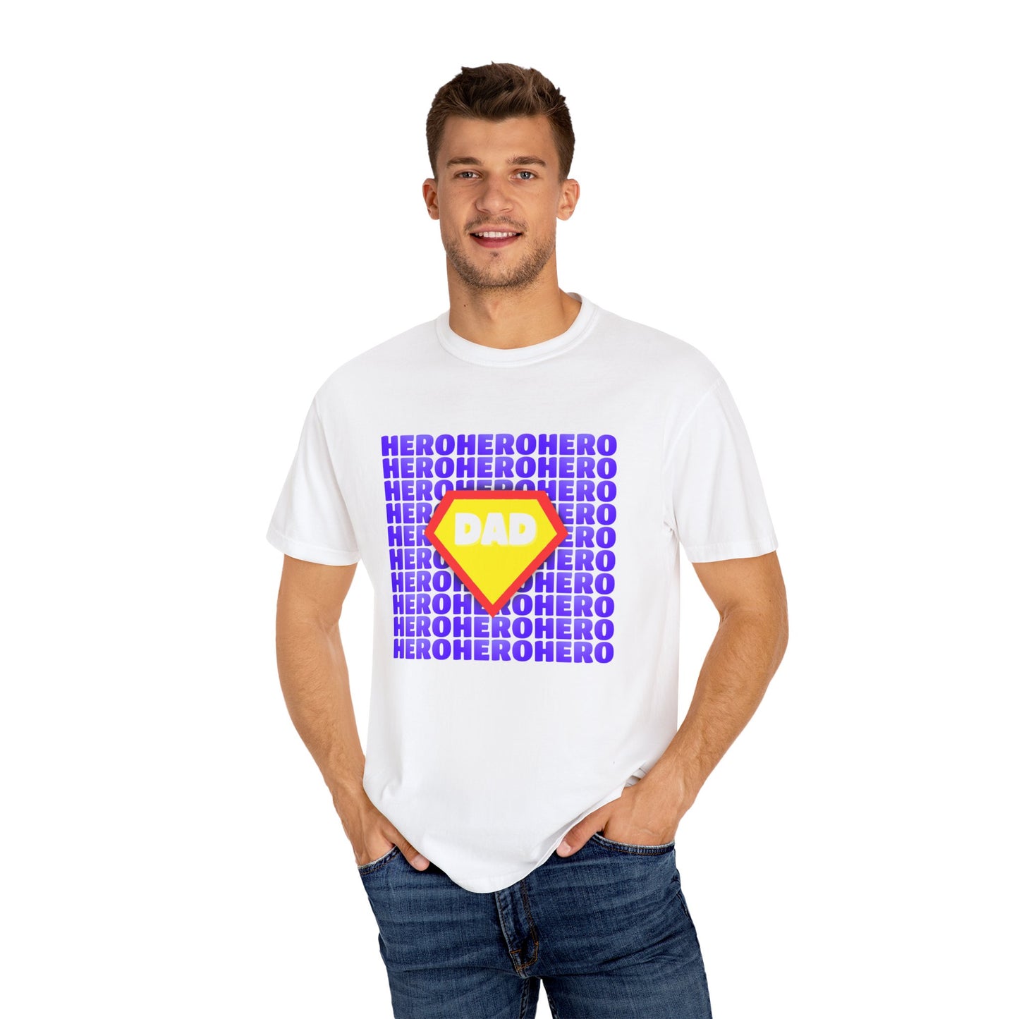 Hero Dad Unisex T-Shirt - Gift for Father's Day, Super Dad Shirt, Personalized Apparel, Casual Wear, Dad's Birthday Gift