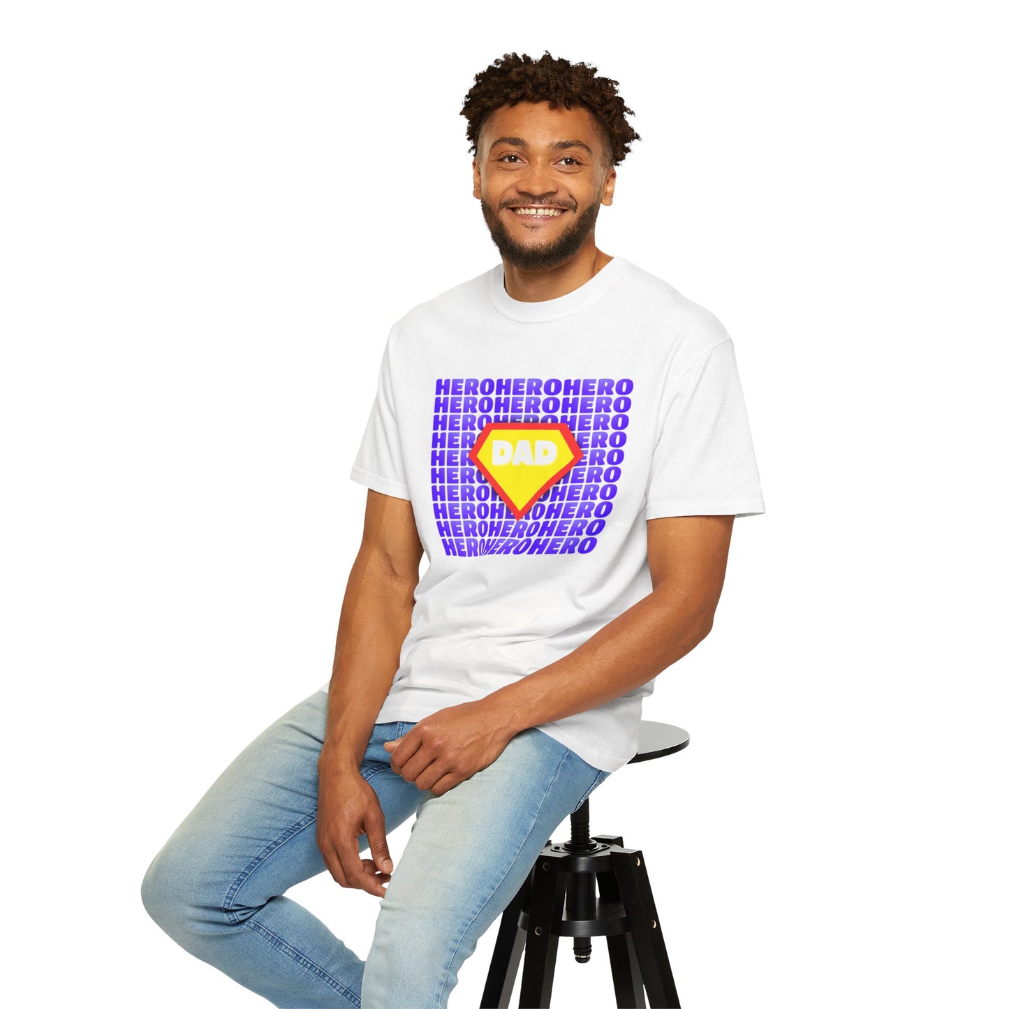 Hero Dad Unisex T-Shirt - Gift for Father's Day, Super Dad Shirt, Personalized Apparel, Casual Wear, Dad's Birthday Gift