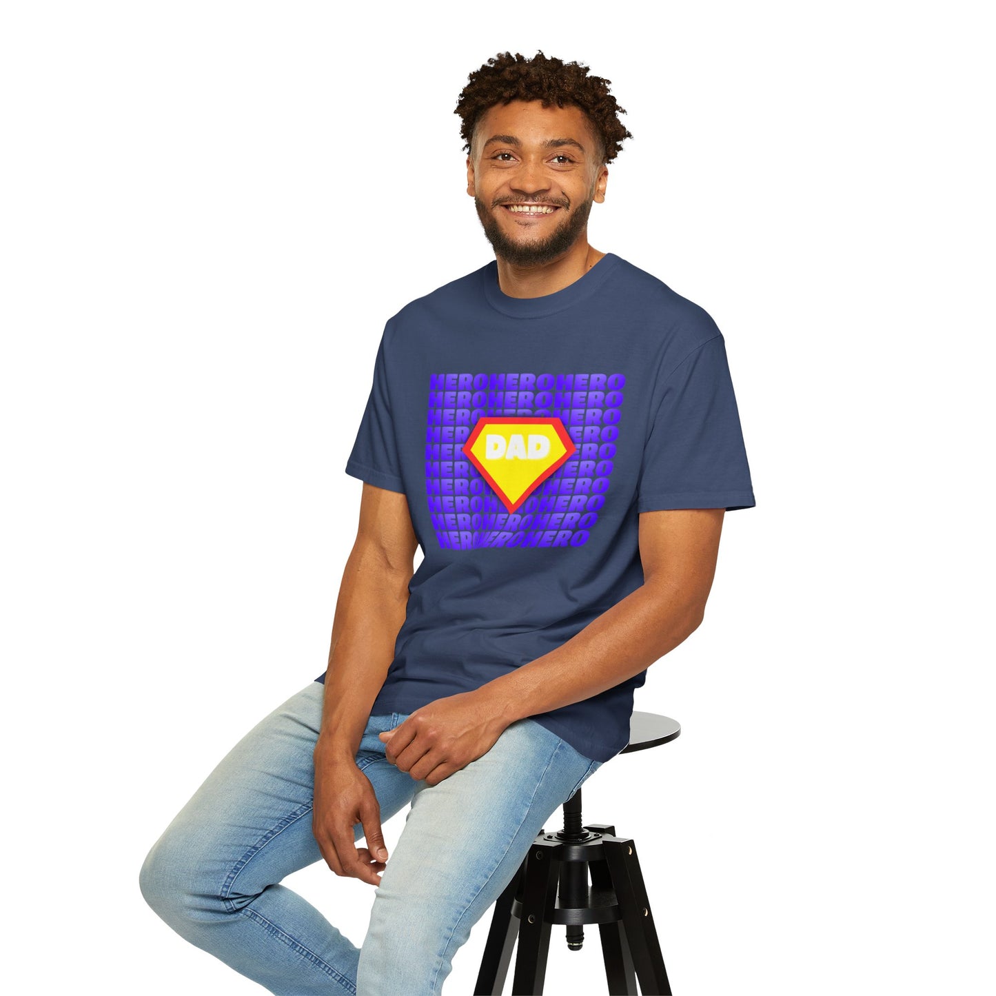 Hero Dad Unisex T-Shirt - Gift for Father's Day, Super Dad Shirt, Personalized Apparel, Casual Wear, Dad's Birthday Gift